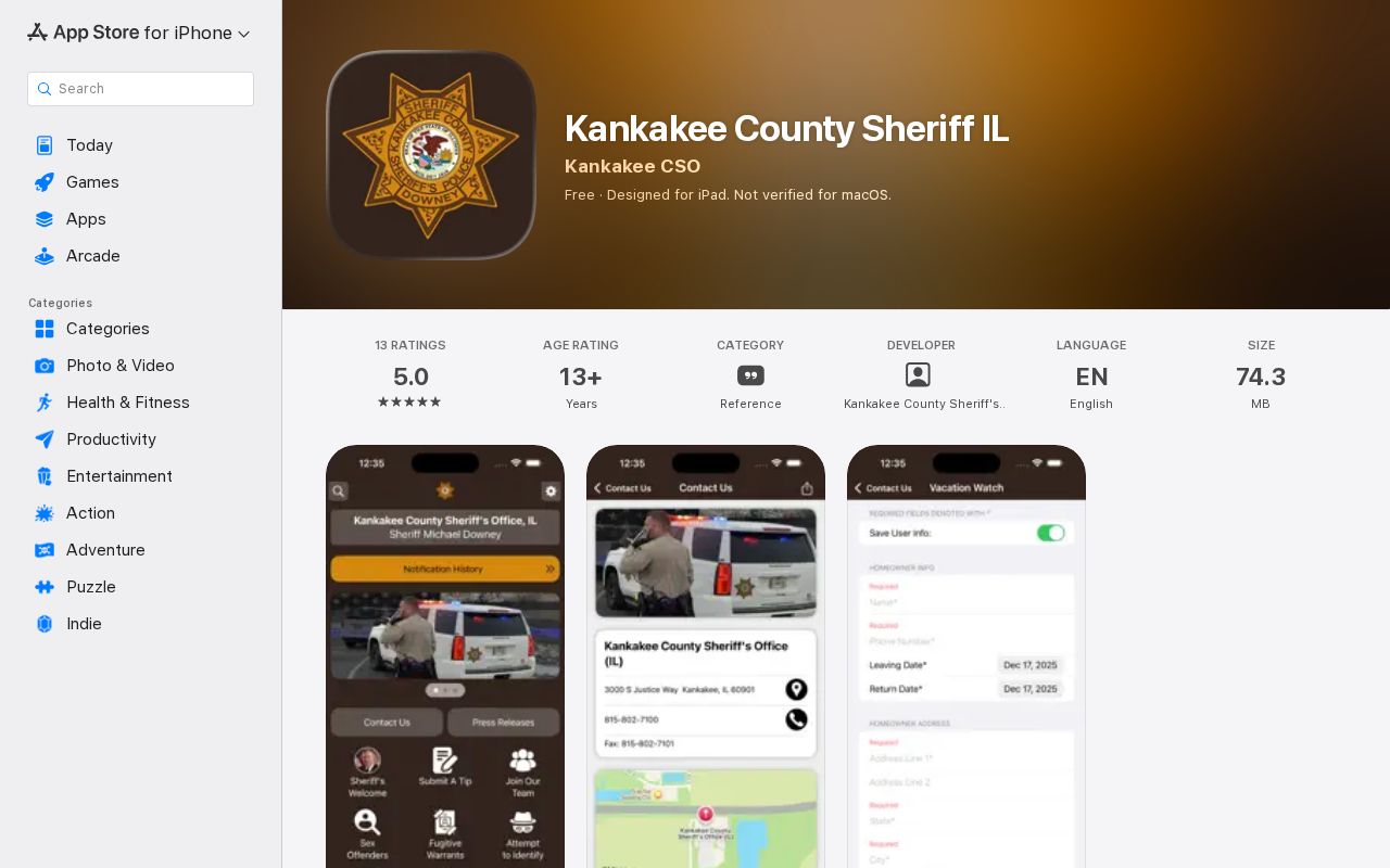 Kankakee County Sheriff app and 24-hour release feature limits